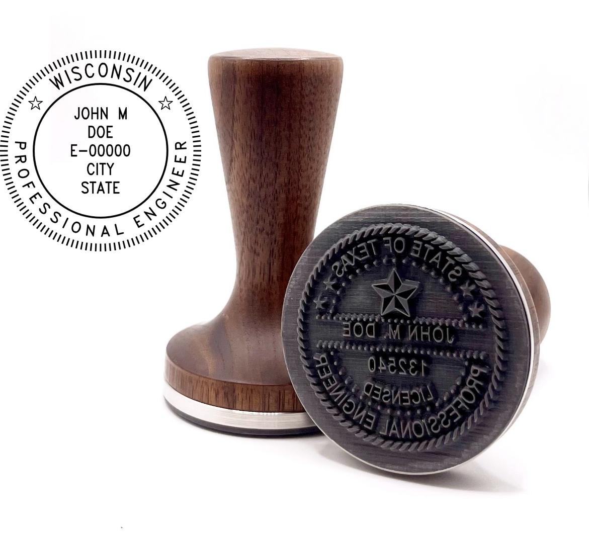Wisconsin Professional Engineer Stamp