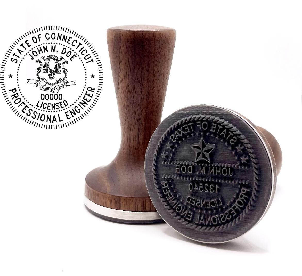 Connecticut Professional Engineer Stamp