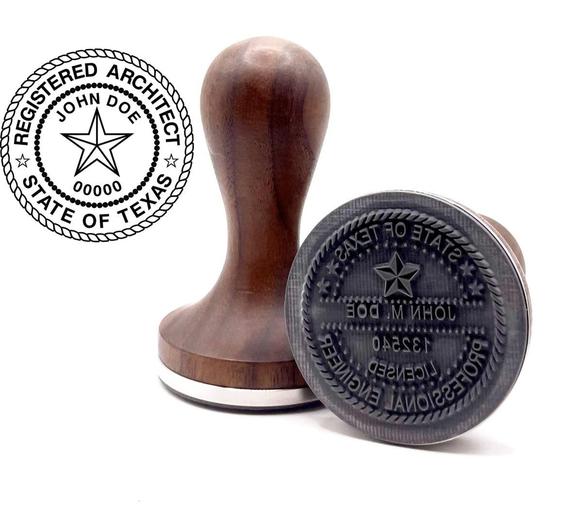 Texas PE & Architect Stamp – KINGSWOOD STAMPS